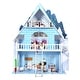 preview thumbnail 1 of 7, SUGIFT Wooden Dollhouse 3-Story Pretend Playset with Furniture and Doll Gift for Age 3+ Year Blue