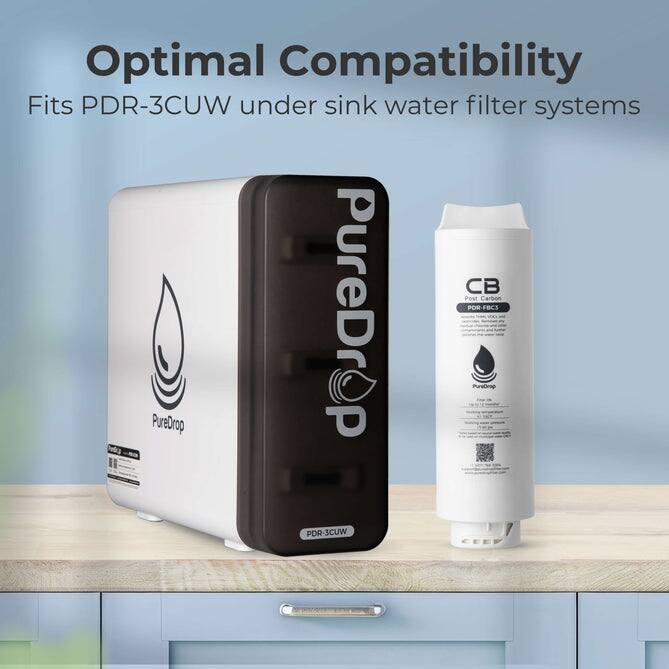 PureDrop PDR-FBC3 Post Carbon Replacement for PDR-3CUW Ultrafiltration Water System