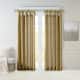 Madison Park Natalie Twisted Tab Lined Single Curtain Panel - 50"W X 95"L - Bronze