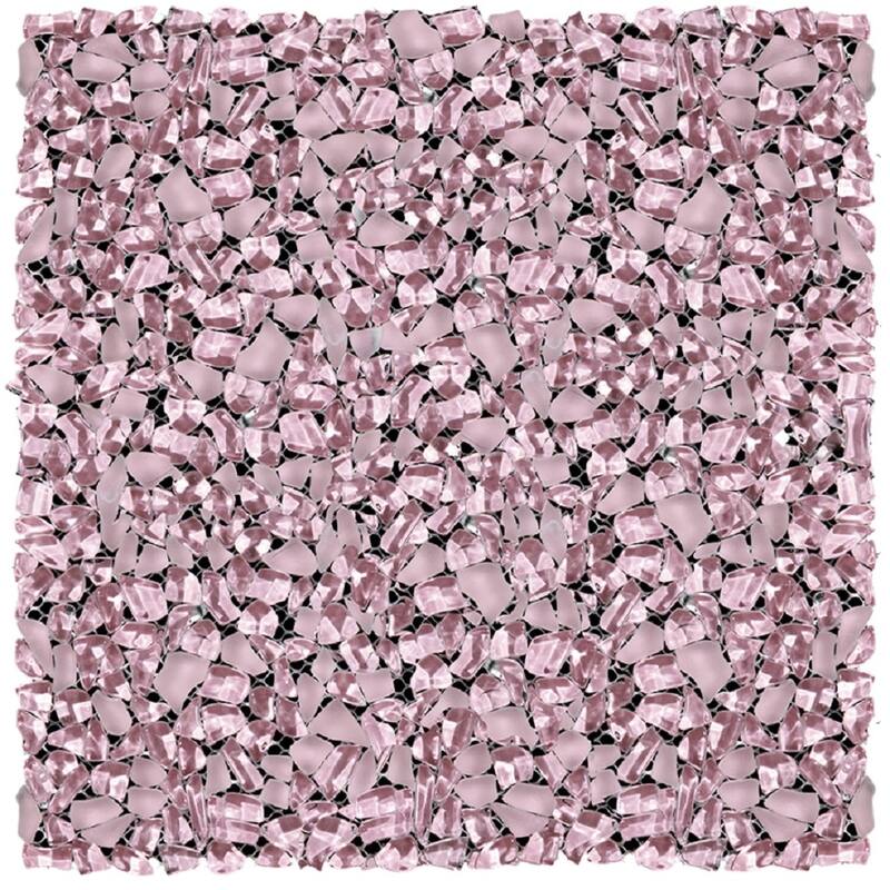 Apollo tile 11" x 11" Bijou Glossy Matte Orchid Pink Glass Tile (4.36 sq ft/case) - 5 Pack
