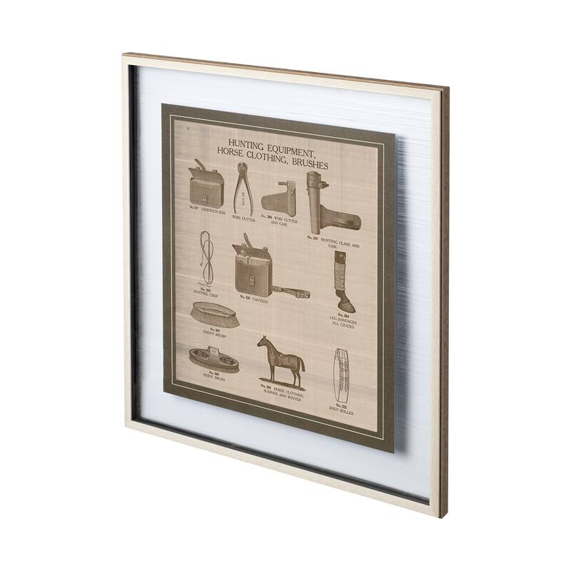 Equine Riding Gear IV v2 Framed Art Print