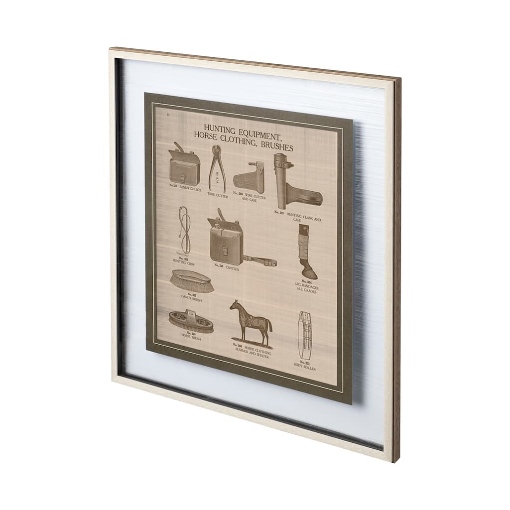 Equine Riding Gear IV v2 Framed Art Print