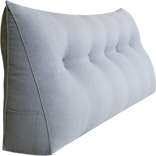 grey back pillow