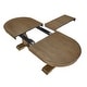 preview thumbnail 2 of 26, Extendable Wooden Dining Table Set with 6 Pieces of Chair Solid Wood Curved Oval for 4-6 People