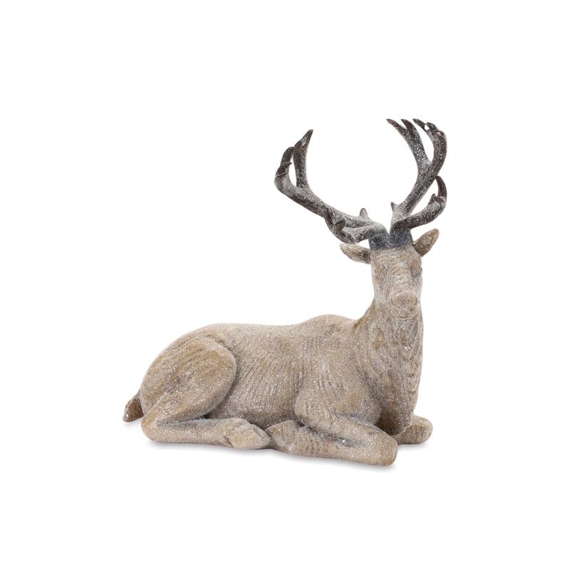 Winter Deer Figurine (Set of 2) - N/A