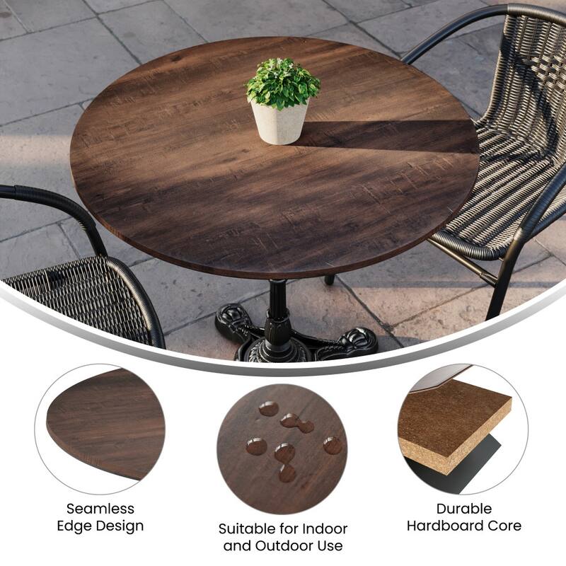 Commercial HPL Wrapped Seamless Scratch and Stain Resistant Tabletop