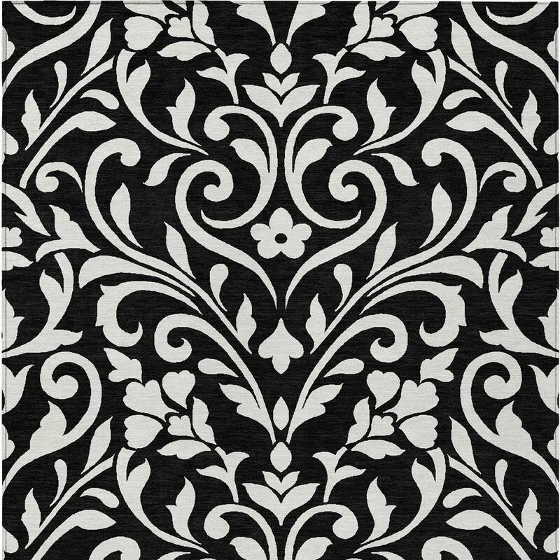 HomeRoots Floral Transitional Rectangle Outdoor Rug