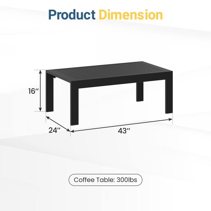 Outdoor Furniture Patio Coffee Table