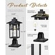 preview thumbnail 6 of 4, Dusk to Dawn Outdoor Lamp Solar Post Light
