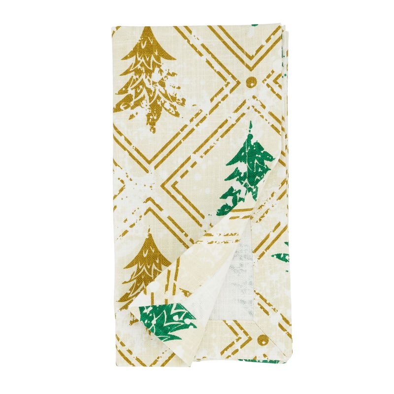 Christmas Trees Design Table Napkins (Set of 4)