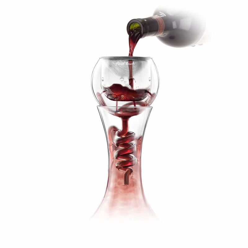 Final Touch Glass Twister Aerator - Clear