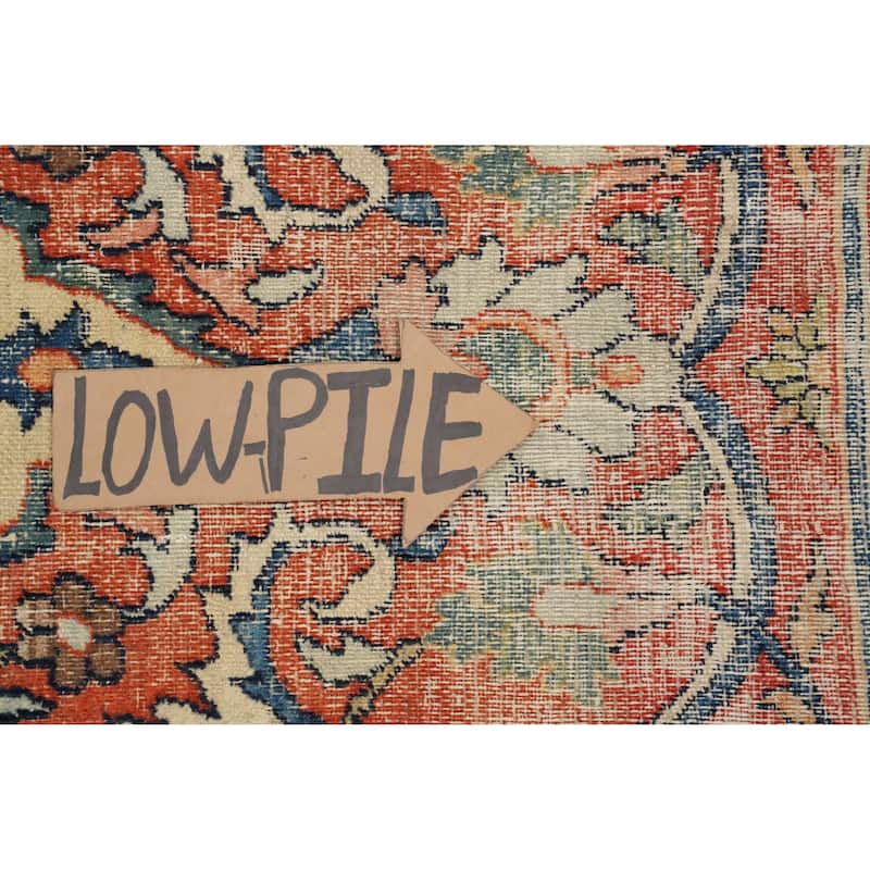 Hand Knotted Oriental 100% Wool Carpet Traditional All-Over Oranges & Rust Dorokhsh Area Rug - 10' 5'' X 6' 7''