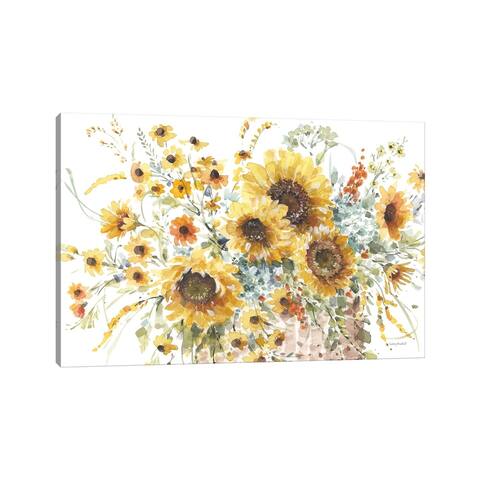 iCanvas "Sunflowers Forever I" by Lisa Audit Canvas Print