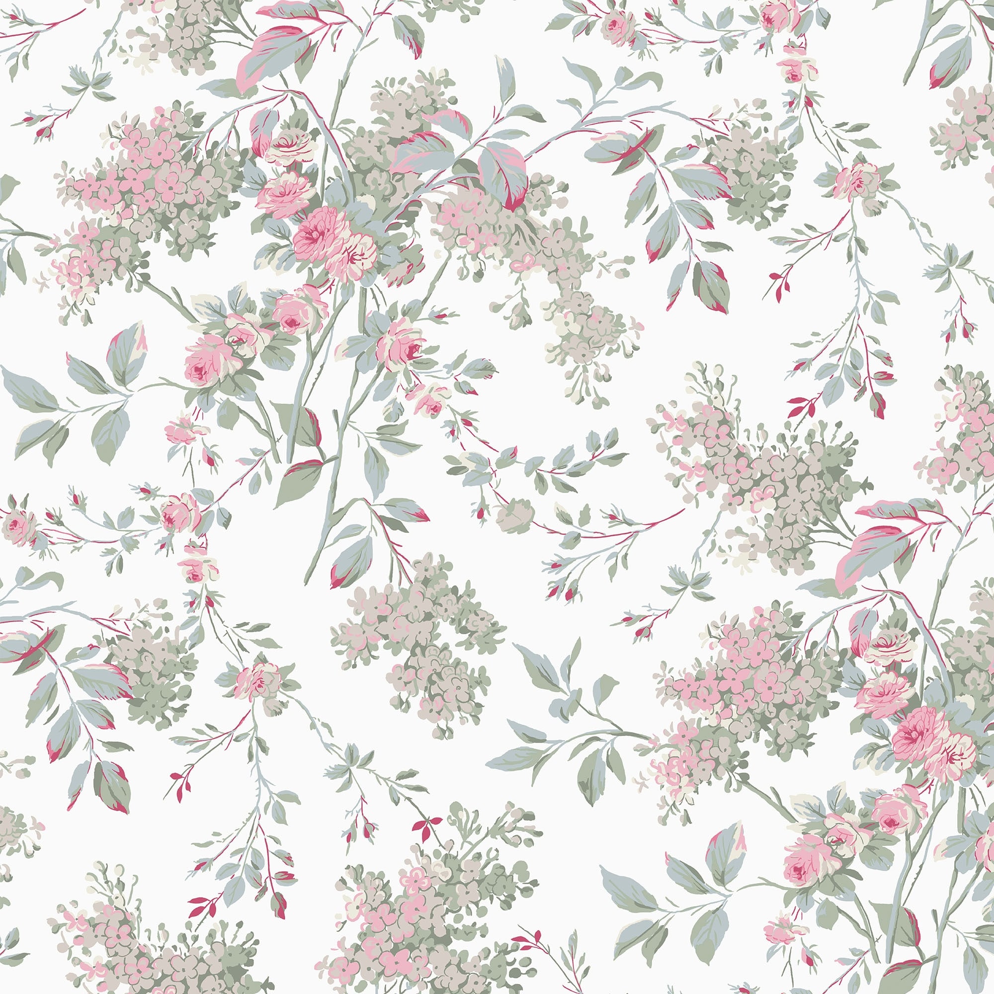 Shabby Chic by Rachel Ashwell Chelsea White Wallpaper