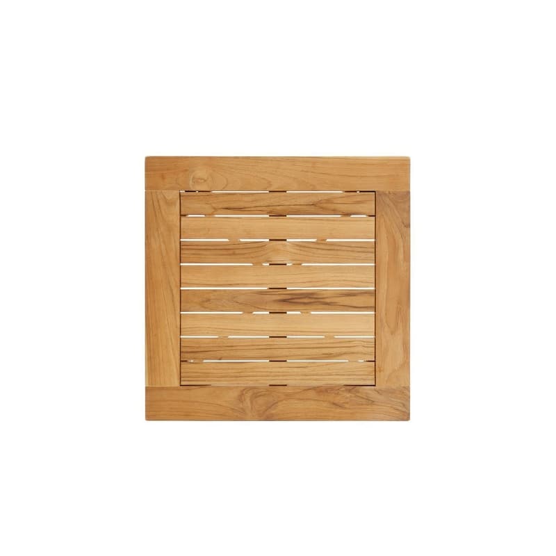 Winston All-Natural Teak Outdoor 24" Square Side Table