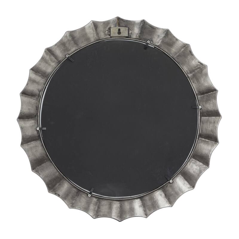 Aluminum Metal Starburst Wall Mirror - Gold - Roche River Decor