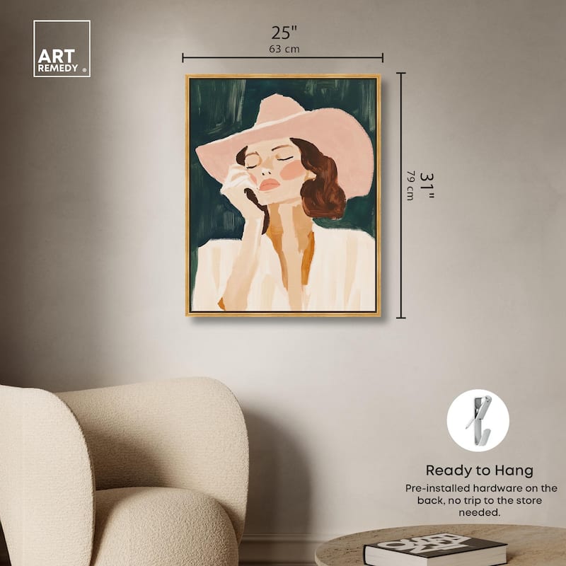 Sun Hat Canvas by Art Remedy