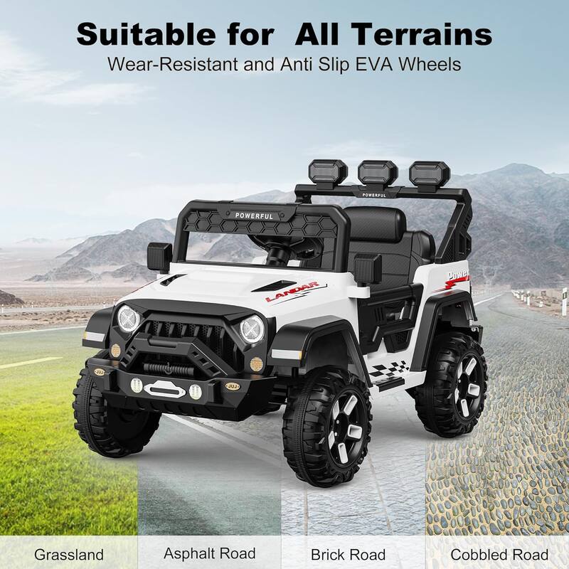 Kids Electric Vehicle for Ages 3-6, Ride on Car with 2.4G Remote Control