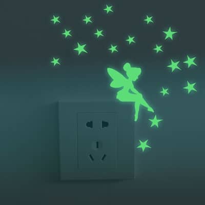 Walplus Sprinkle Fairy Stars Glow In The Dark Wall Sticker Room Decor