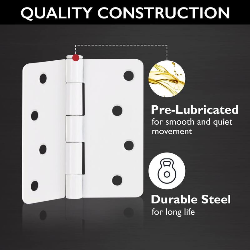 Design House 186056 4" x 4" Butt 1/4" Radius Corner Surface Mount Door