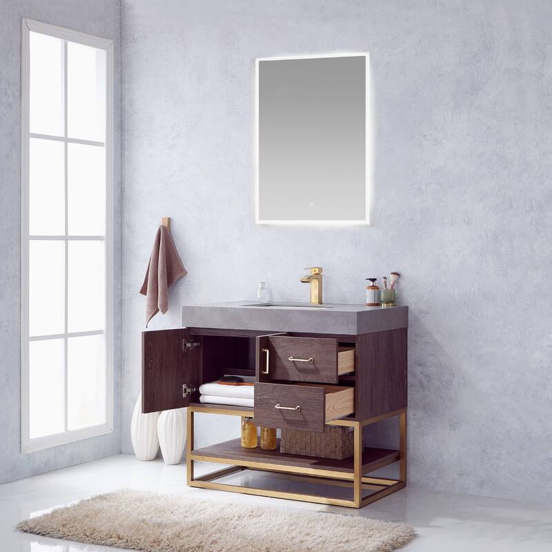 Miseno MV789036 Alistair 36" Free Standing Single Basin Vanity Set