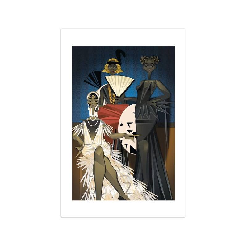 Harlem Nights Fine Art Paper Print by Jaleel Campbell - Multi