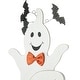 preview thumbnail 10 of 13, Glitzhome Halloween Wooden Stacked Ghost Porch Decor(KD)