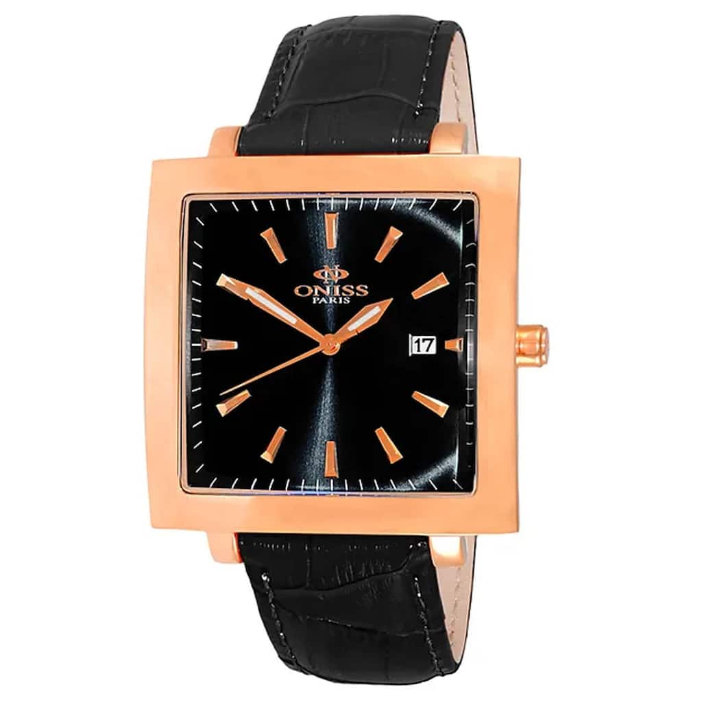 Oniss Men's Quad Black Dial Watch - ON4444-MRGBK - 6 (36)