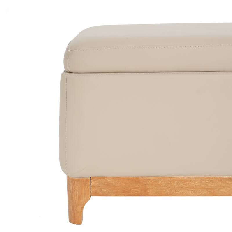 Christopher Knight Home - Orphelia Faux Leather Storage Bench