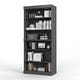 preview thumbnail 75 of 200, 100% Solid Wood 6-Shelf Bookcase with Optional Doors by Palace Imports