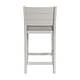 preview thumbnail 7 of 13, Hillsdale Furniture Fowler Upholstered Wood Stool, Sea White