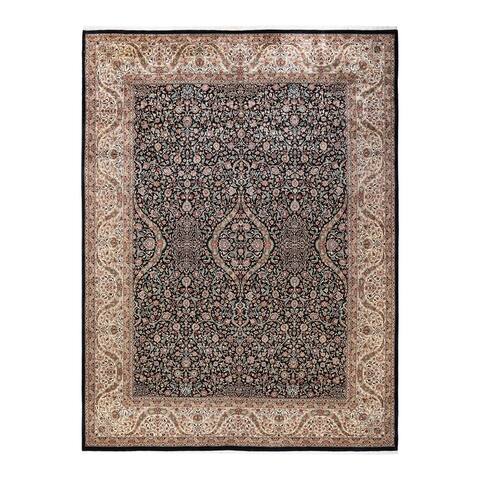Overton Mogul, One-of-a-Kind Hand-Knotted Area Rug - Black, 9' 2" x 12' 6" - 9 X 12