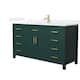 Option Green / White Quartz Top / Brushed Gold Hardware