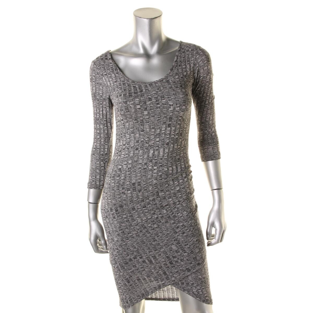 derek heart wrap dress