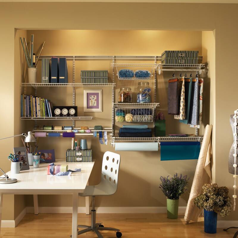 ClosetMaid ShelfTrack 60-96 Inch Wide Wire Closet Organizer