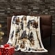 preview thumbnail 163 of 183, Indigo Hill by HiEnd Accents Campfire Sherpa Fleece Throw, 1PC or 3PC 1-Piece - Acadia