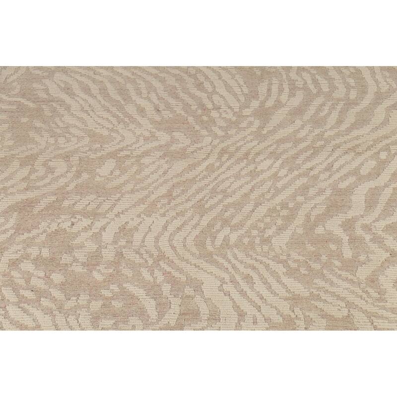 Moroccan Abstract Area Rug Handmade Wool Carpet - 7'11"x 9'7"