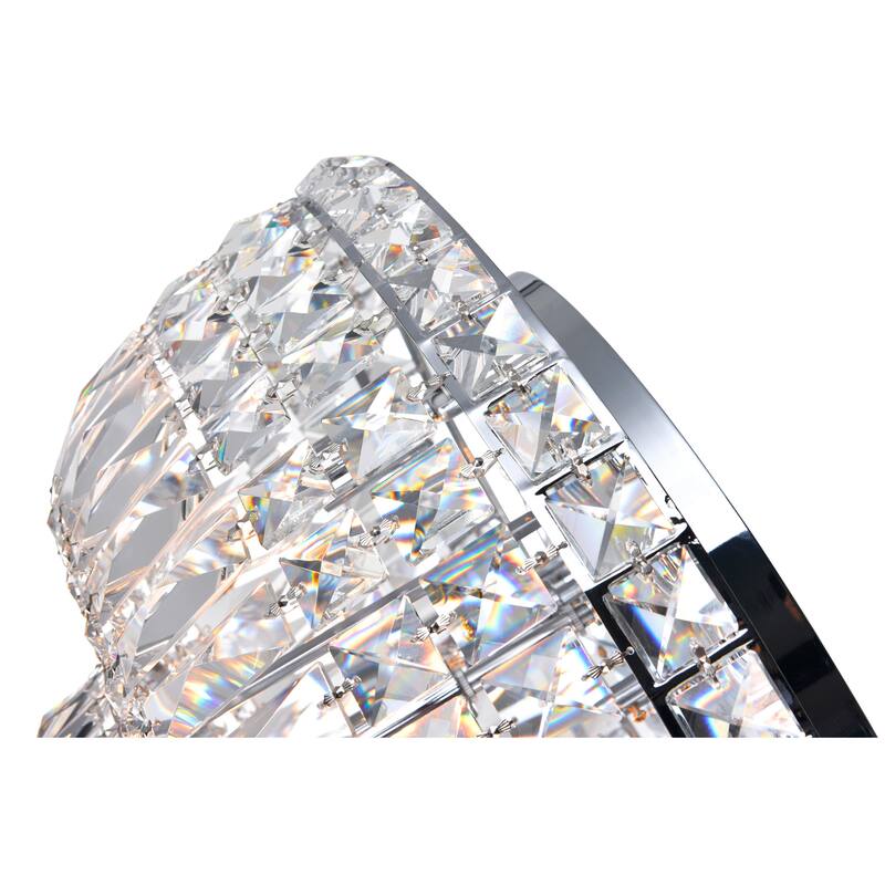 Stefania 8 Light Chrome Flush Mount