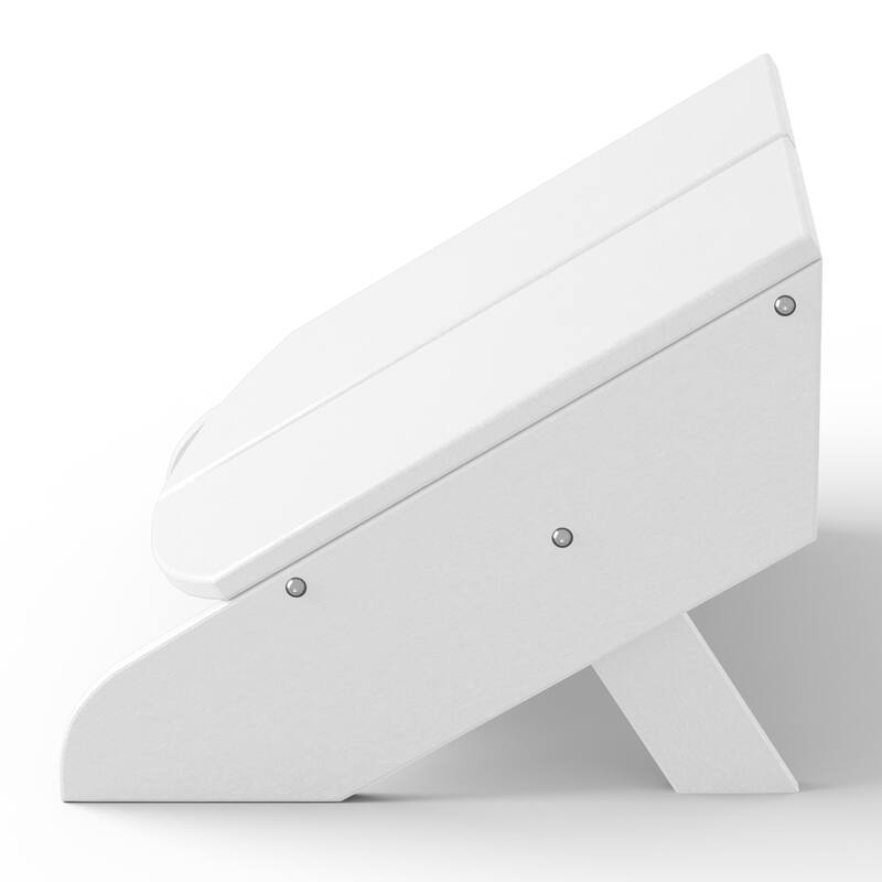 Coastin Modern Poly Adirondack Chair With Ottoman (Set of 2)