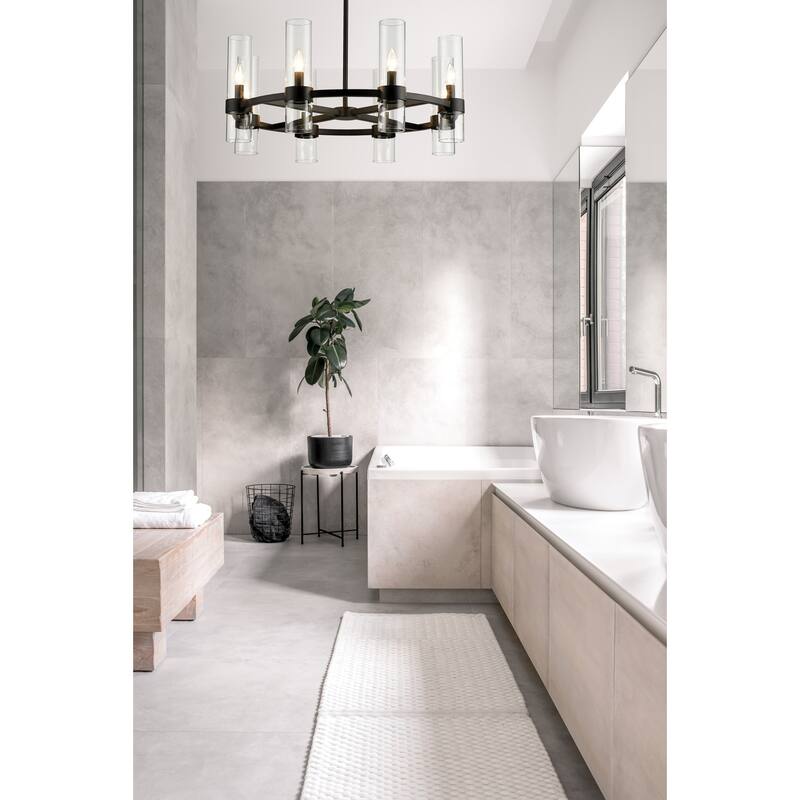 Bellevue ZCH77908 Conway 8 Light 32" Wide Taper Candle Style and Ring