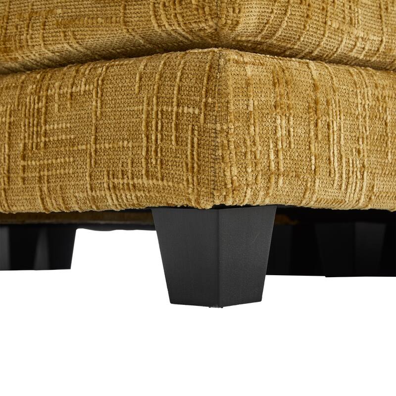 Chenille Sleeper Sofa Bed Deep Seat Loveseat Sectional Couch with Ottomans Chaise Lounge, Detachable Armrests and Side Pockets