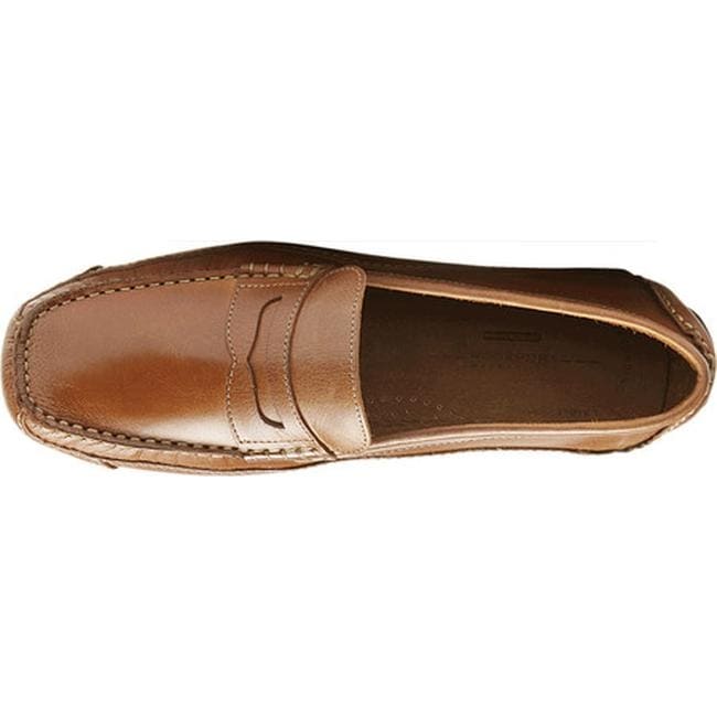 rockport men's luxury cruise penny tan loafer