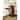 Arcilla Elemental - Brown Wood Kitchen Bar Stool with Wood Seat