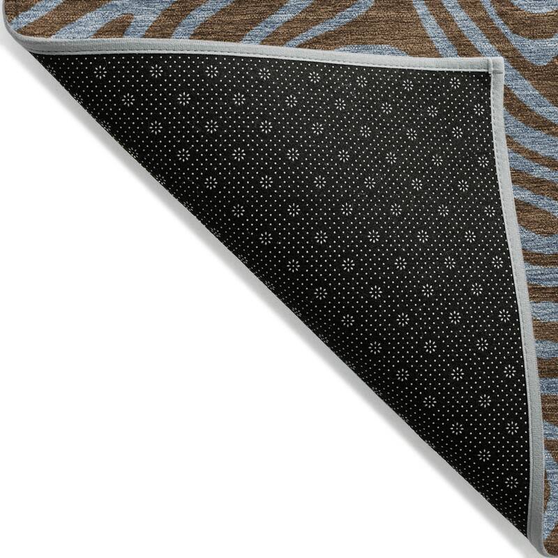 HomeRoots Abstract Transitional Rectangle Outdoor Rug