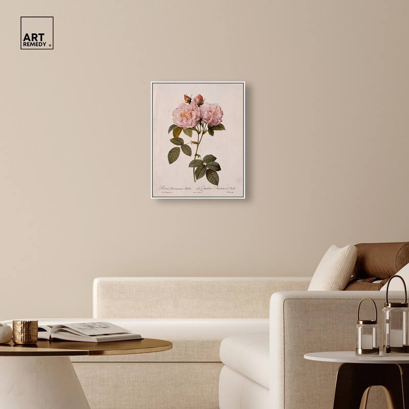 Damask Rose Canvas by Art Remedy
