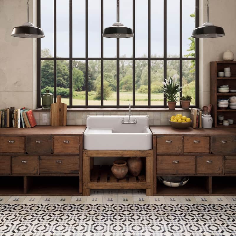 Whitehaus 42" Single Bowl Fireclay Kitchen Or Utility Front Apron Sink - White
