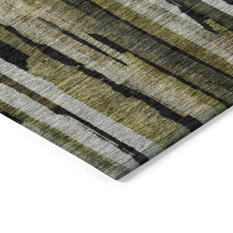 Machine Washable Indoor/ Outdoor Contemporary Chantille Rug