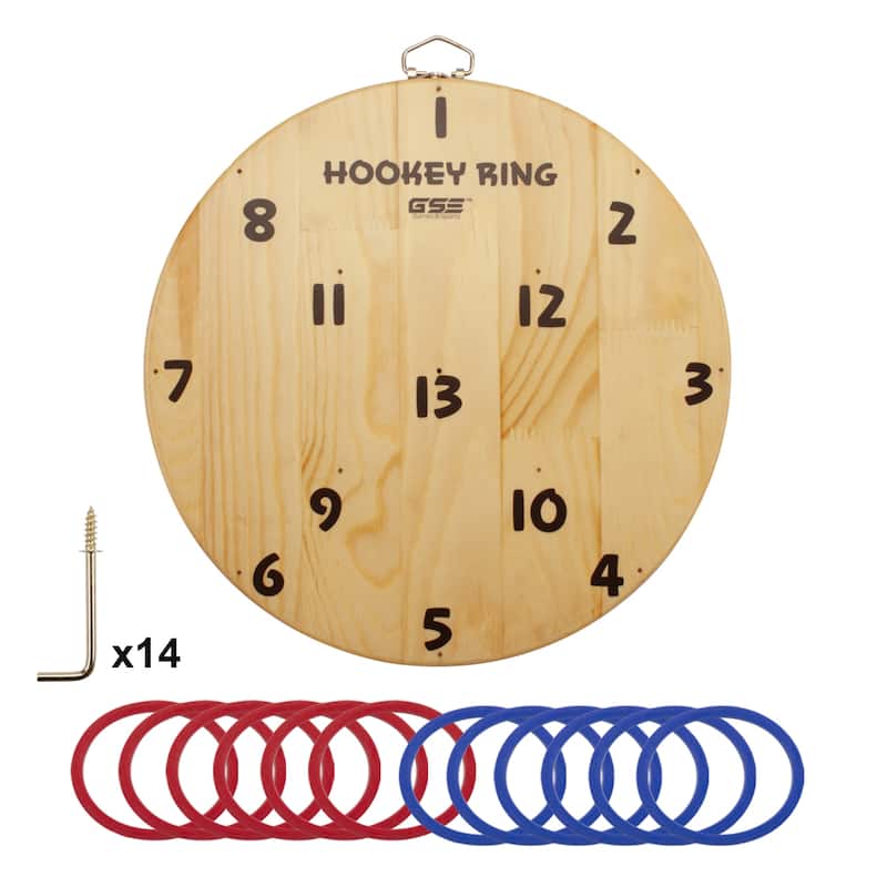 GSE™ Indoor/Outdoor Ring Toss Game Set for Family Fun Party Game, Gift for Man Cave Decor - Ring Toss