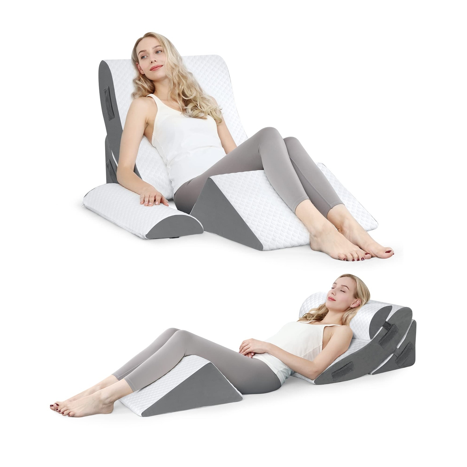 Orthopedic Bed Wedge Pillow Set Adjustable Wedge Pillow for Surgery Recovery Memory Foam Wedge Pillows for Sleeping Acid Reflux Bed Bath Beyond 40040519