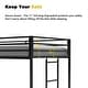 preview thumbnail 6 of 7, Adam Junior Twin Size Metal Frame Loft Bed
